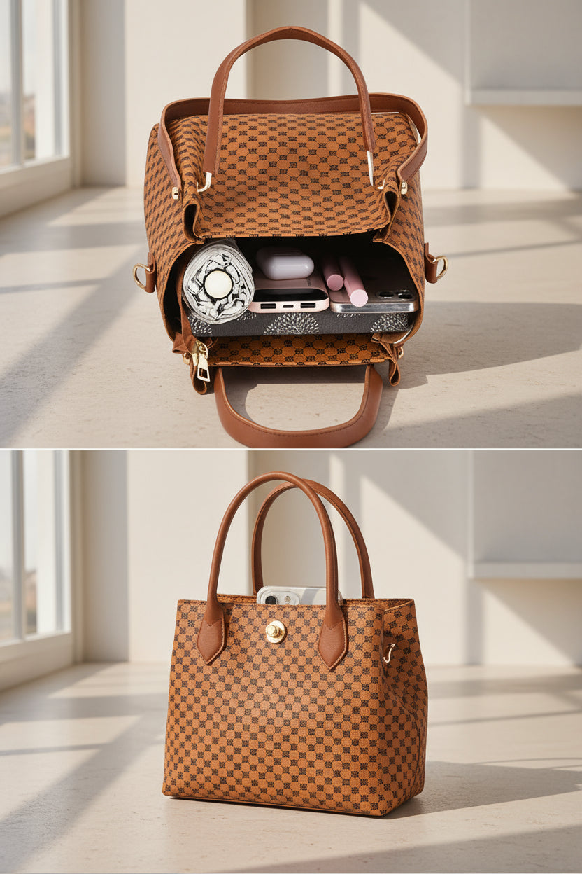 Ensemble de Sacs 4 pieces avec Motif Graphique