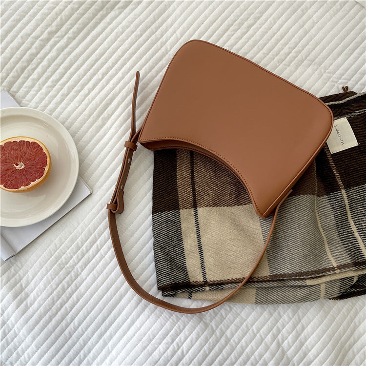 Sac Hobo Souple avec Poignée Courbe