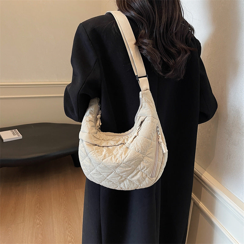 Sac Bandoulière Matelassé avec Poche Avant