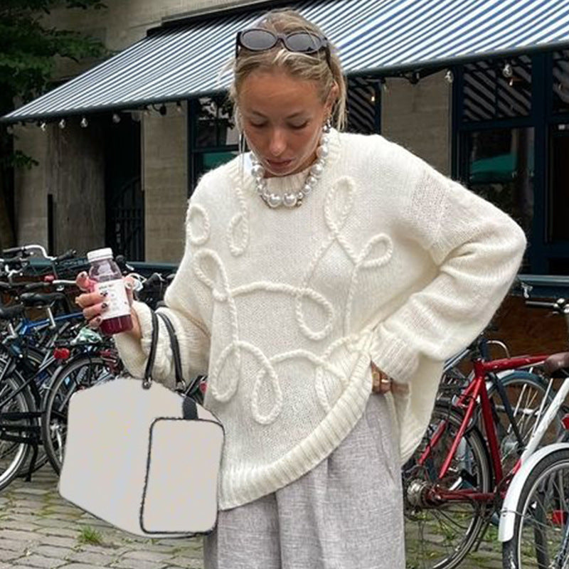 pull en maille épaisse femme