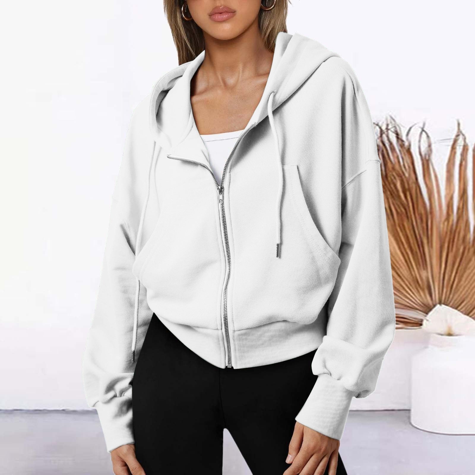 Sweat-shirt unisexe zippé