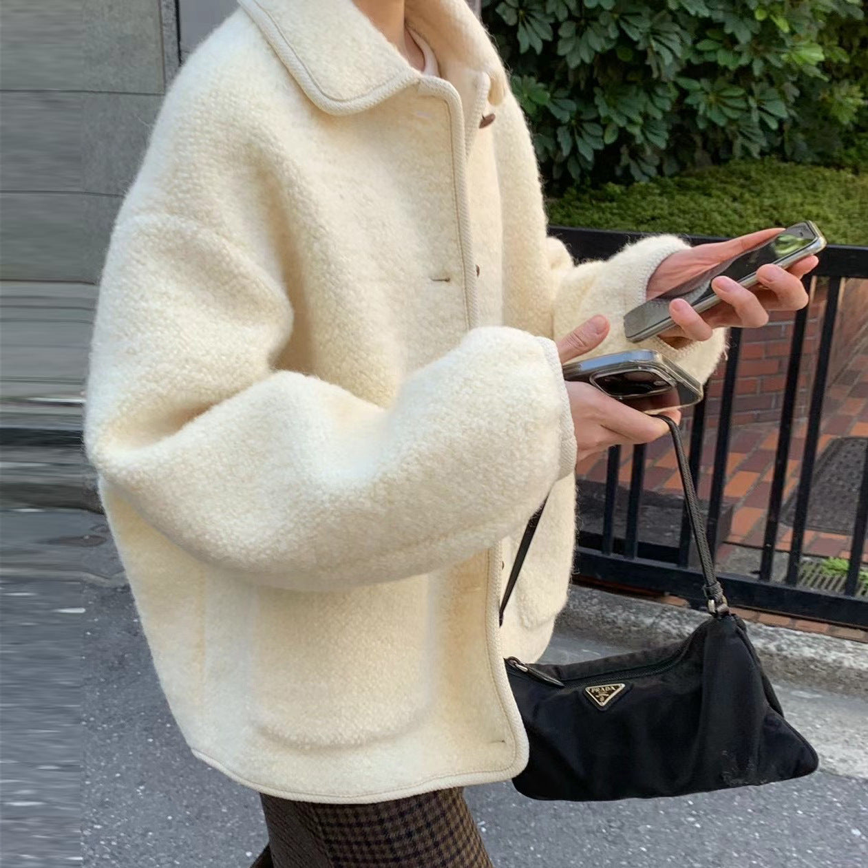veste sherpa pour femme