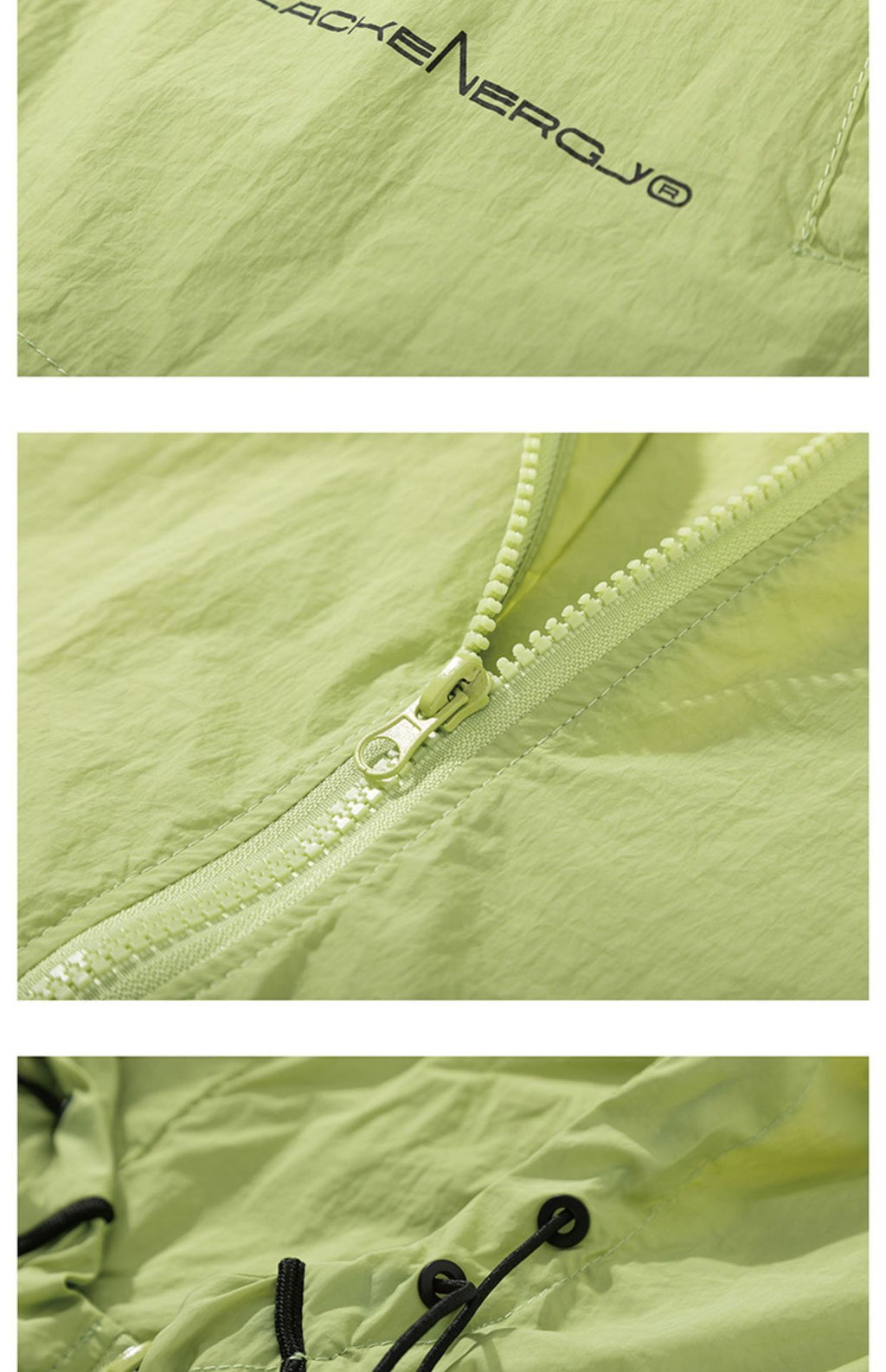 Veste Légère avec Capuche & Détails Contrastés