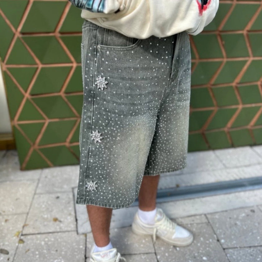 Short unisexe délavé