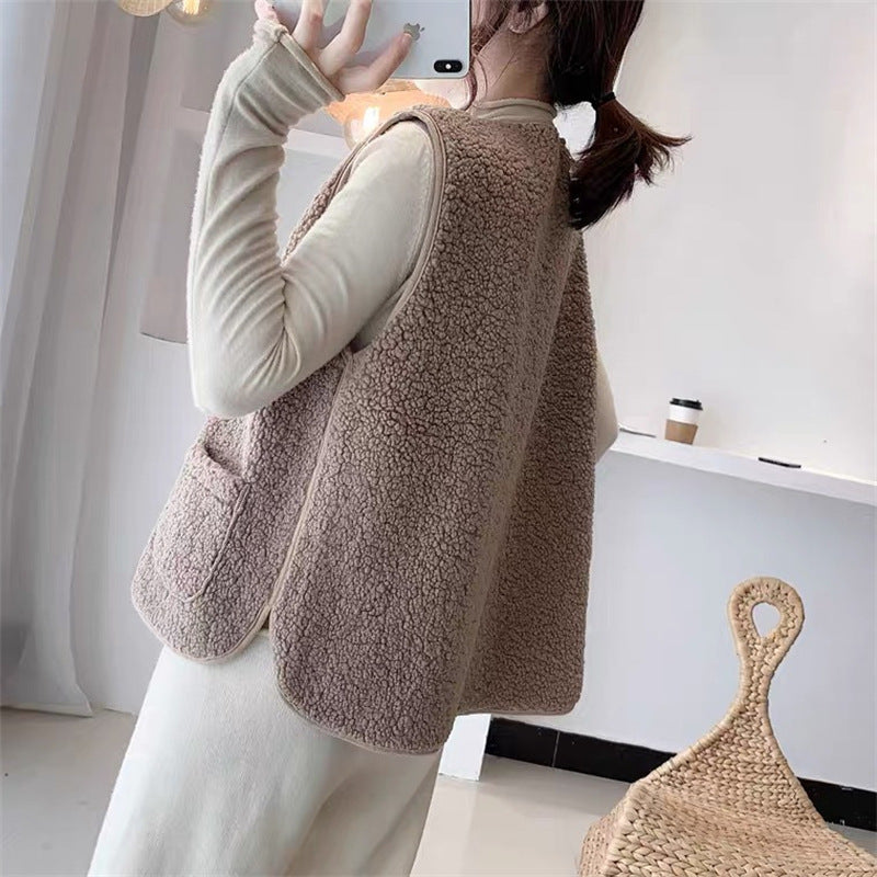 Gilet sans manches polaire femme